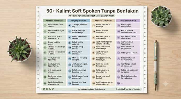 50+ Kalimat Soft Spoken Tanpa Bentakan
