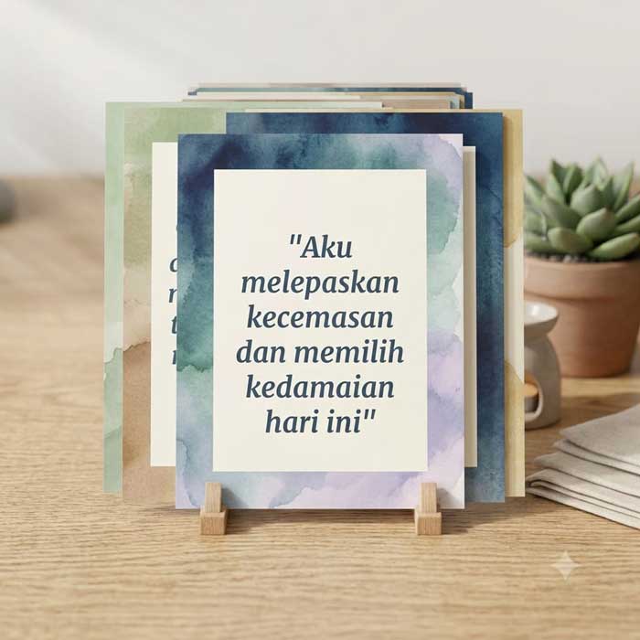 Ilustrasi Kartu Afirmasi Pagi Happy Parents